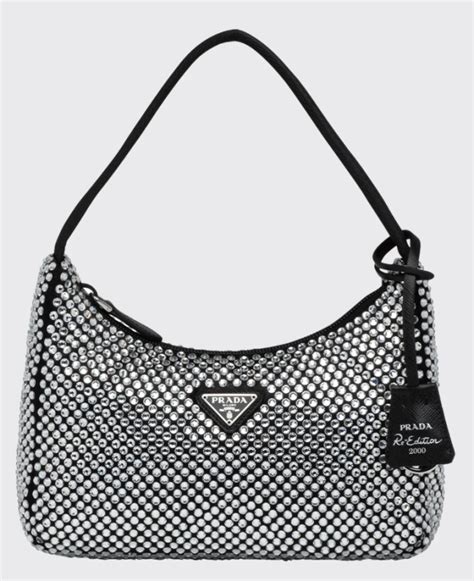 prada rhinestone handbag|Prada rhinestone mini bag.